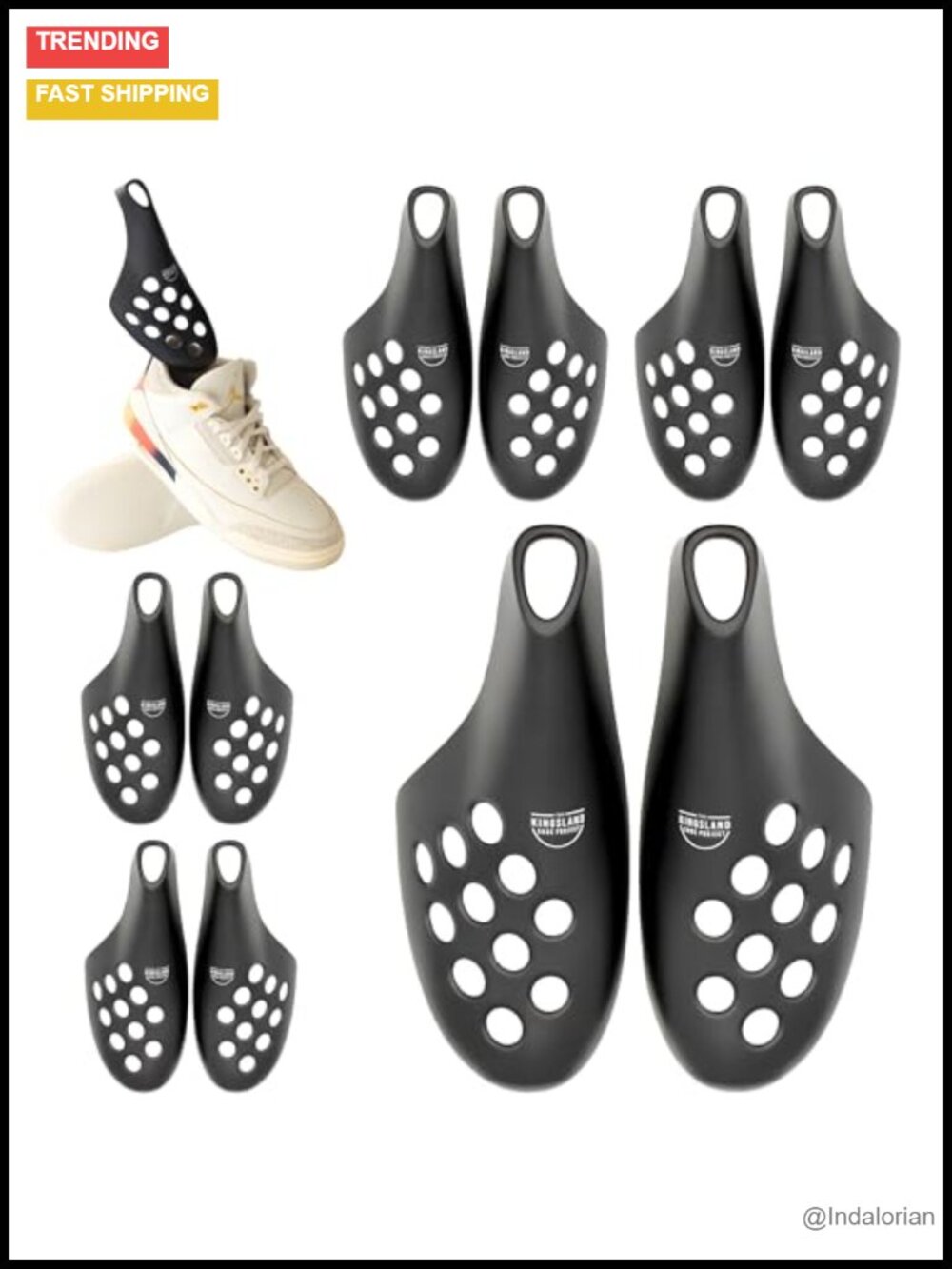 Shoe Trees for Sneakers Boots Travel Airflow 4 Sizes S-XL Plastic